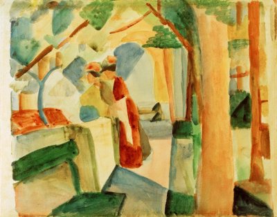 Au cimetière de Thoune - August Macke